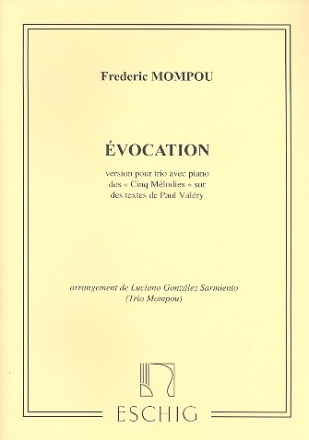 Evocation pour violon, alto et piano partition et parties