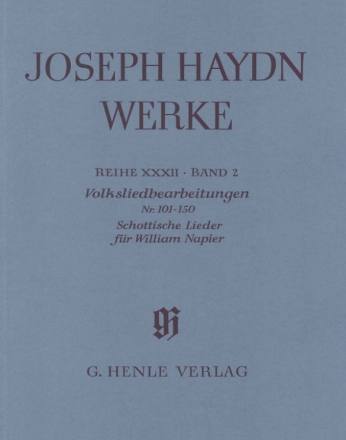 Joseph Haydn Werke Reihe 23 BAND 2 VOLKSLIEDBEARBEITUNGEN NR.101-150, SCHOTTISCHE LIEDER