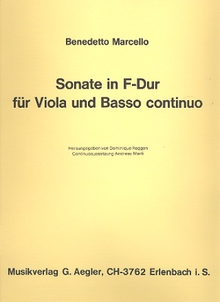 Sonate F-Dur fr Viola und Bc