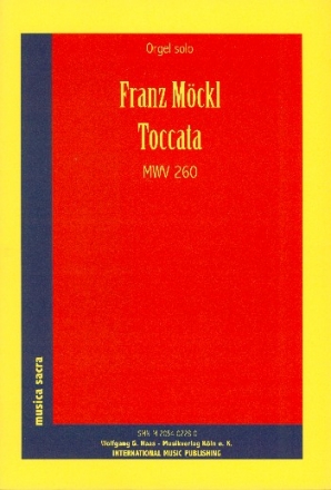 TOCCATA MWV260 FUER ORGEL SOLO