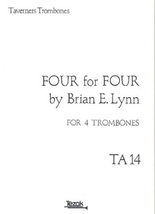 Four for four for 4 trombones score and parts