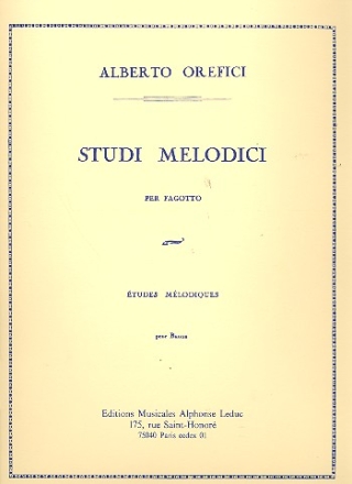 Studi melodici per fagotto