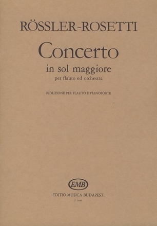 Konzert G-Dur fr Flte und Orchester fr Flte und Klavier