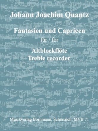 Fantasien und Capricen fr Altblockflte