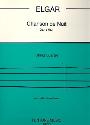 Chanson de nuit op.15,1 fr 2 Violinen, Viola und Violoncello Partitur und Stimmen