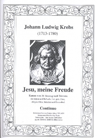 Jesu meine Freude Kantate fr Soli (SB), Chor und Orchester Basso continuo