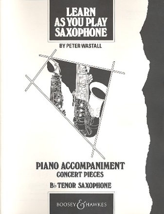 Learn As You Play Saxophone fr Tenor-Saxophon und Klavier Lehrerband