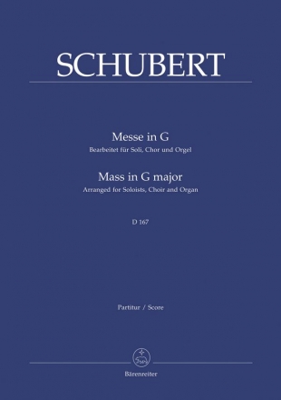 Messe G-Dur D167 fr Soli, Chor und Orgel Partitur