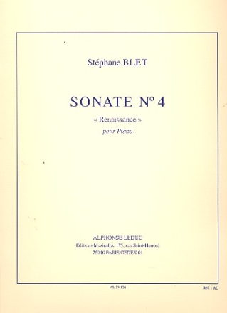 SONATE NO.4 OP.40 POUR PIANO RENAISSANCE