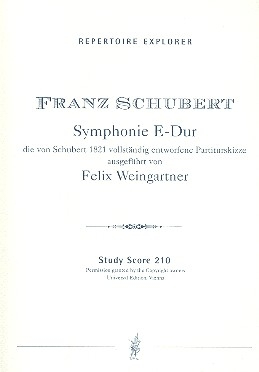 Sinfonie E-Dur fr Orchester Studienpartitur