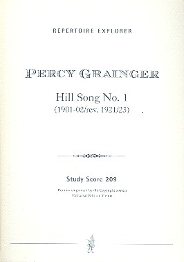 Hill Song no.1 fr Orchester Studienpartitur