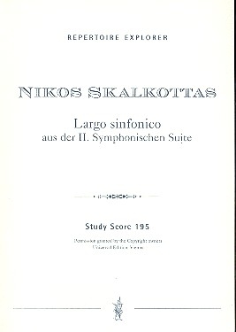 Largo sinfonico aus der Sinfonischen Suite Nr.2 fr Orchester,  Studienpartitur
