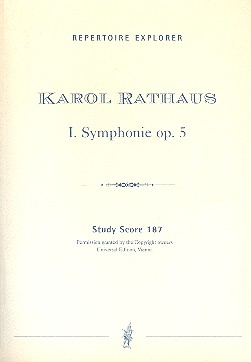 Sinfonie Nr.1 op.5 fr Orchester Studienpartitur