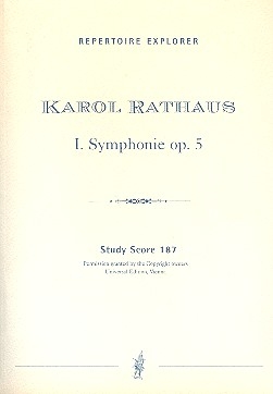 Sinfonie Nr.1 op.5 fr Orchester Studienpartitur