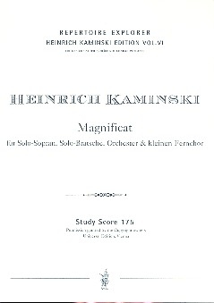 Magnificat fr Sopran, Viola, Orchester und Fernchor Studienpartitur