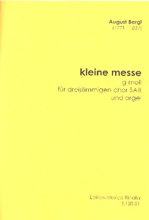 Kleine Messe fr 3-stg gem Chor (SAB) und Orgel Partitur