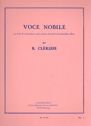 Voce nobile pour tuba (saxophone basse) et piano