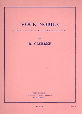 Voce nobile pour tuba (saxophone basse) et piano