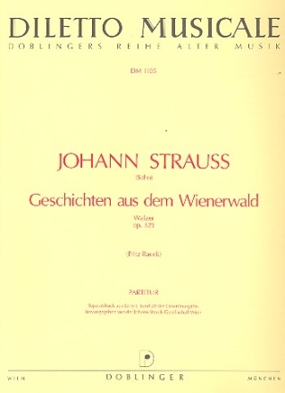 Geschichten aus dem Wienerwald - Walzer op.325 fr Streicher Partitur