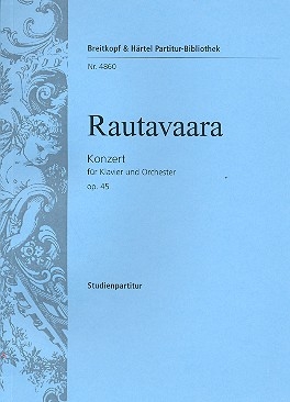 Konzert op.45 fr Klavier und Orchester Studienpartitur