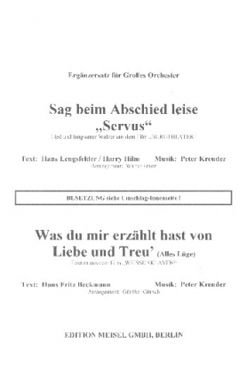 Sag beim Abschied leise 