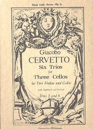 6 Trios vol.3 (nos.5-6) for 3 violoncellos (or 2 violins and violoncello, keyboard ad lib.)