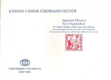 Ariadne Musica Neo-Organoedum fr Tasteninstrument Faksimile (1715)