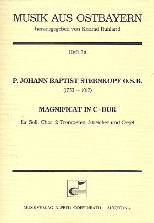 Magnificat C-Dur fr Soli, gem Chor, 2 Trompeten, Streicher und Orgel Partitur