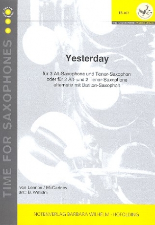 Yesterday fr 4 Saxophone (AAAT/AATT)