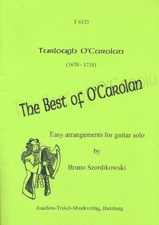 The best of O'Carolan easy arrangements for guitar solo