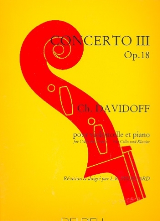 Concerto no.3 op.18 pour violoncelle et piano