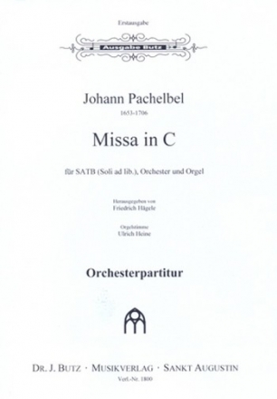 Missa in C fr gem Chor, Orchester und Orgel Partitur