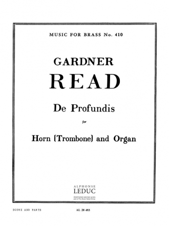 DE PROFUNDIS OP.71 FOR HORN (TROMBONE) AND ORGAN MUSIC FOR BRASS VOL.410