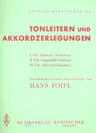 Tonleitern und Akkordzerlegungen