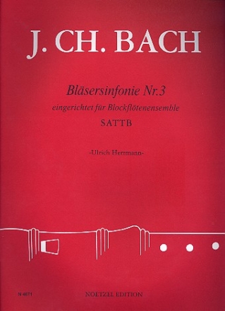 Bläsersinfonie Nr.3 für 5 Blockflöten (SATTB) Partitur und Stimmen