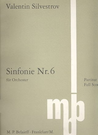 Sinfonie Nr.6 fr Orchester Partitur