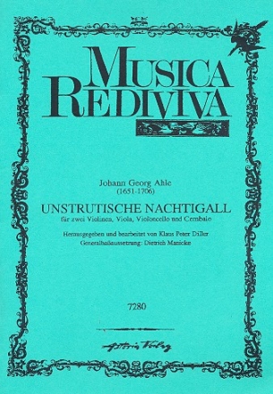 Unstrutische Nachtigall fr Streichquartett und Cembalo Partitur und Stimmen