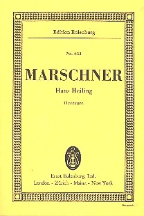 Hans Heiling Ouvertre fr Orchester Studienpartitur