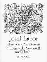 Thema und Variationen op.10 fr Horn (Violoncello) und Klavier