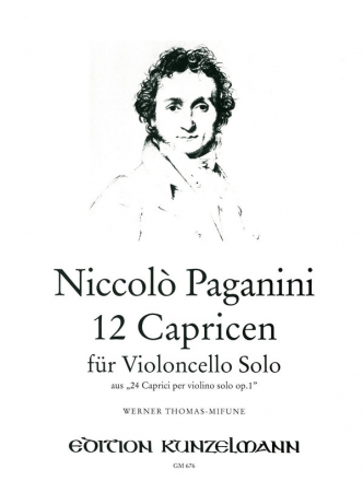 12 Capricen aus op.1 fr Violoncello