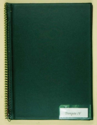 Notenmappen mit Klarsichttaschen DIN A5 10 Taschen schwarz
