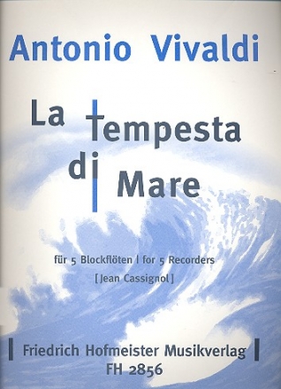 La tempesta di mare fr 5 Blockflten (ATTBB) Partitur und Stimmen