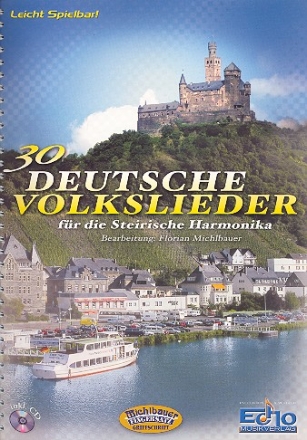 30 deutsche Volkslieder (+CD) fr steirische Harmonika