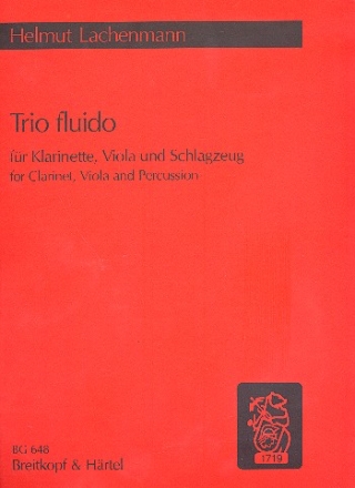 Trio fluido fr klarinette in b, viola und Schlagzeug Spielpartitur