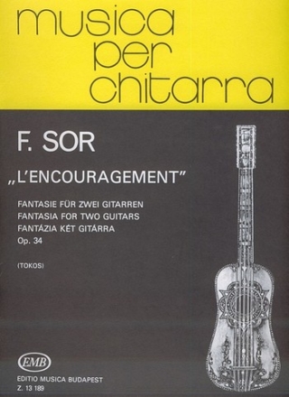 L'encouragement Fantasie fr 2 Gitarren Spielpartitur