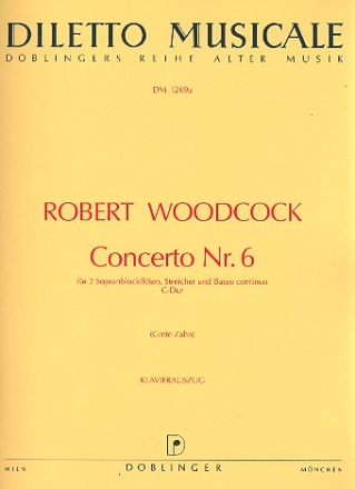 Konzert C-Dur Nr.6 fr 2 Sopranblockflten und Klavier