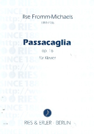 Passacaglia op.16 fr Klavier