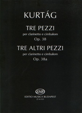 3 pezzi op.38 per clarinetto e cimbalom Partitur