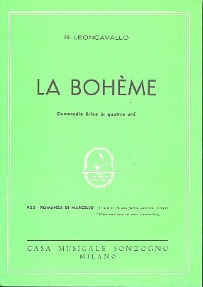 Io non ho che una povera stanzetta aus La bohme fr Tenor und Klavier (it/dt)