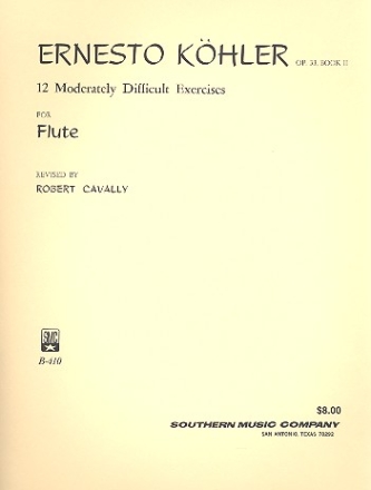12 moderately difficult Exercises op.33 vol.2 for flute